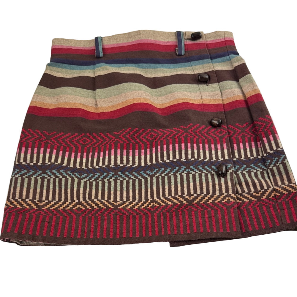 André Mori Southwest Mini Skirt